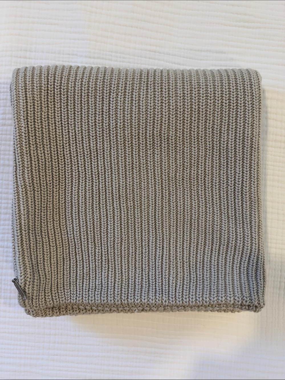Boll & Branch pillow cover. 24x24